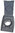 Puzer wall inlet dark grey