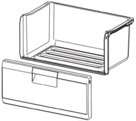 Samsung fridge vegetable drawer, upper