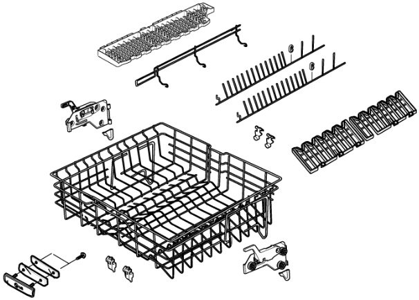 Lg dishwasher shop upper rack