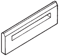 Rosenlew freezer flap / drawer front plate RJP389 2244013237