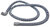 AEG Zanussi dishwasher drain hose 1750mm
