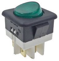 Switch with green indicator light