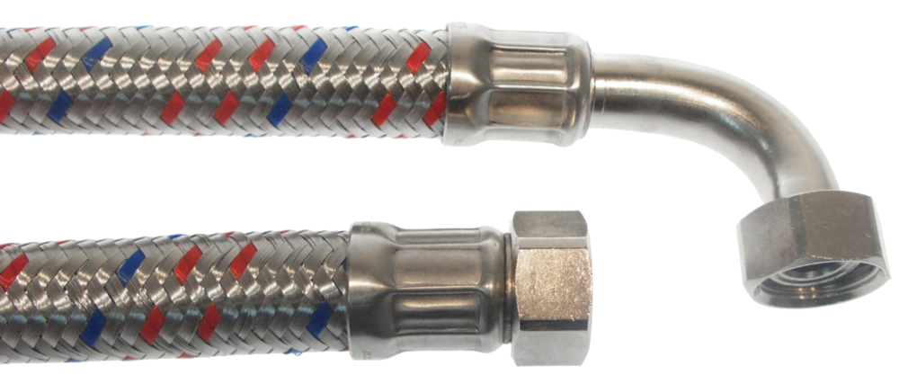 Steel braided hose 3/4"-3/4" 2,5m, 14,5mm