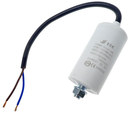 Start capacitor 12.5 µF, cable