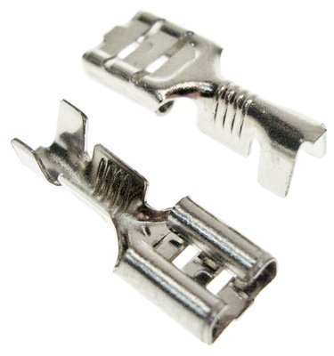 Abiko - connectors 6,35mm, steel nickel
