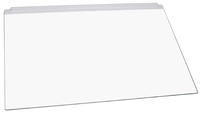 Electrolux jääkaapin yläosan lasihylly 488x335mm