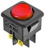 Switch 25x27mm with red indicator light
