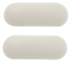 Miele dishwasher bottom panel screw covers, white