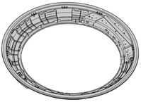 Samsung washing machine door inner ring WW80/WW90