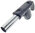 Central vacuum cleaner on/off hose handle