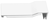 Samsung fridge top hinge hole cap white, right