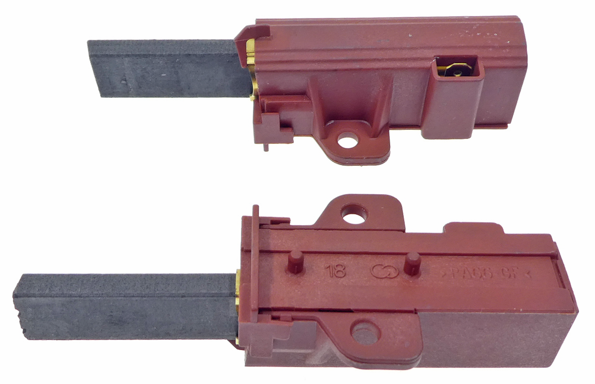 WM motor carbon brushes, Zanussi / Whirlpool / Upo - fhp.fi
