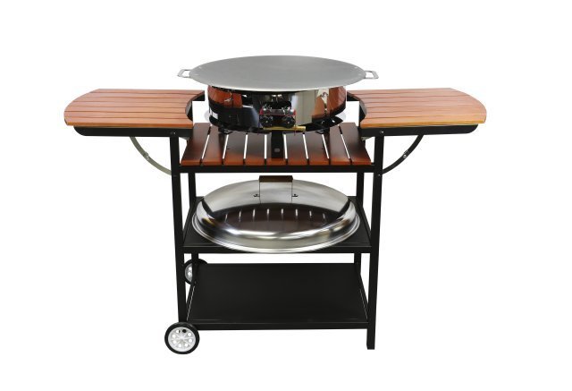 Muurikka summer kitchen trolley MAXI, Gas, wood color
