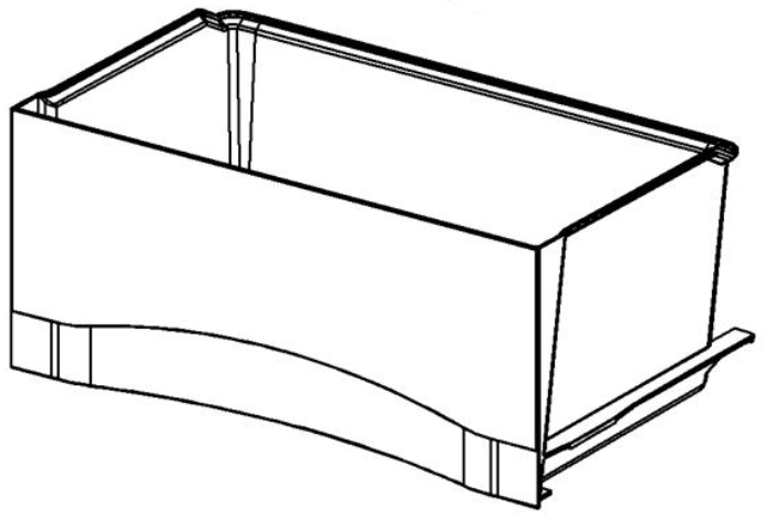Miele jääkaapin vihanneslaatikko, alempi K28202