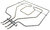 Bosch oven top heating element 2800W (R308270)