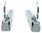 Gorenje oven door hinges 166669