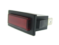 Red indicator light, 230V AC, 30.4 x 11.2mm