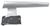 Cylinda fridge Klick -handle, grey