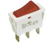 Siirry tuotteeseen Virtakytkin 11x30mm valkoinen, punainen valo (244180)