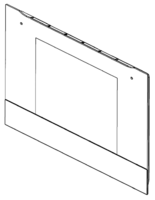 Electrolux oven door outer glass EOB1/EOB3 592x465mm