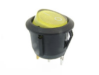Round switch with light, 20mm 10A/230V