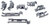 Bosch Siemens tiskikoneen alakorin pidikesarja M410133