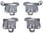 Bosch Siemens bottom basket holder lock kit 00611473