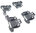 Bosch Siemens bottom basket holder lock kit 00611473