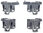 Bosch Siemens bottom basket holder lock kit 00611473