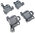 Bosch Siemens bottom basket holder lock kit 00611473