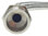Inlet hose extender, steel 50cm 3/4"