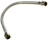 Inlet hose extender, steel 50cm 3/4"