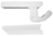 Beko fridge top hinge covers, right (5726074+5726073)