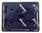 Rocker switch 16A 250V black, shield