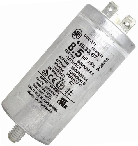 Hotpoint dryer starting capacitor 8,5µF