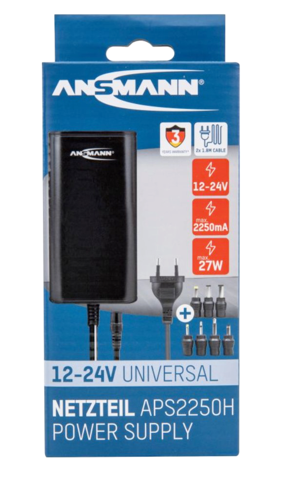 Power supply 12-24V DC 2,25A (1201-0026)