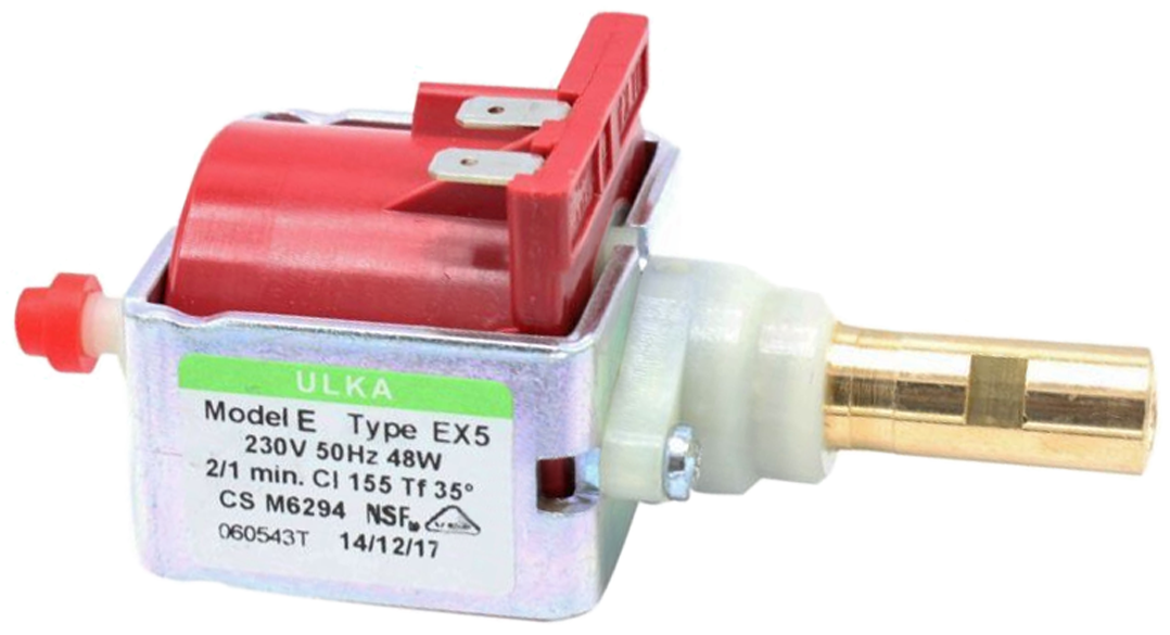 thumbnail image 2 of Ulka EX5 Vibratory Pump For Saeco & Gaggia Espresso Machines – 230V, 50Hz, 48W – Replacement Pump 2 of 5