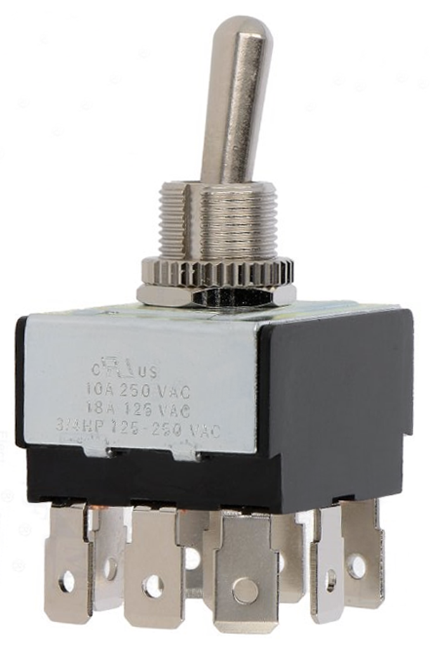 Lever switch ON-OFF-ON 250V 10A - fhp.fi - appliance spare parts