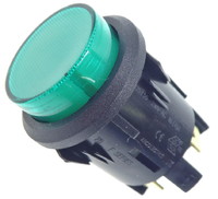 Push button green 16A 250V 25mm OFF-ON