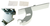 LG bottom hinge & top cover, left GW-B AEH76198604