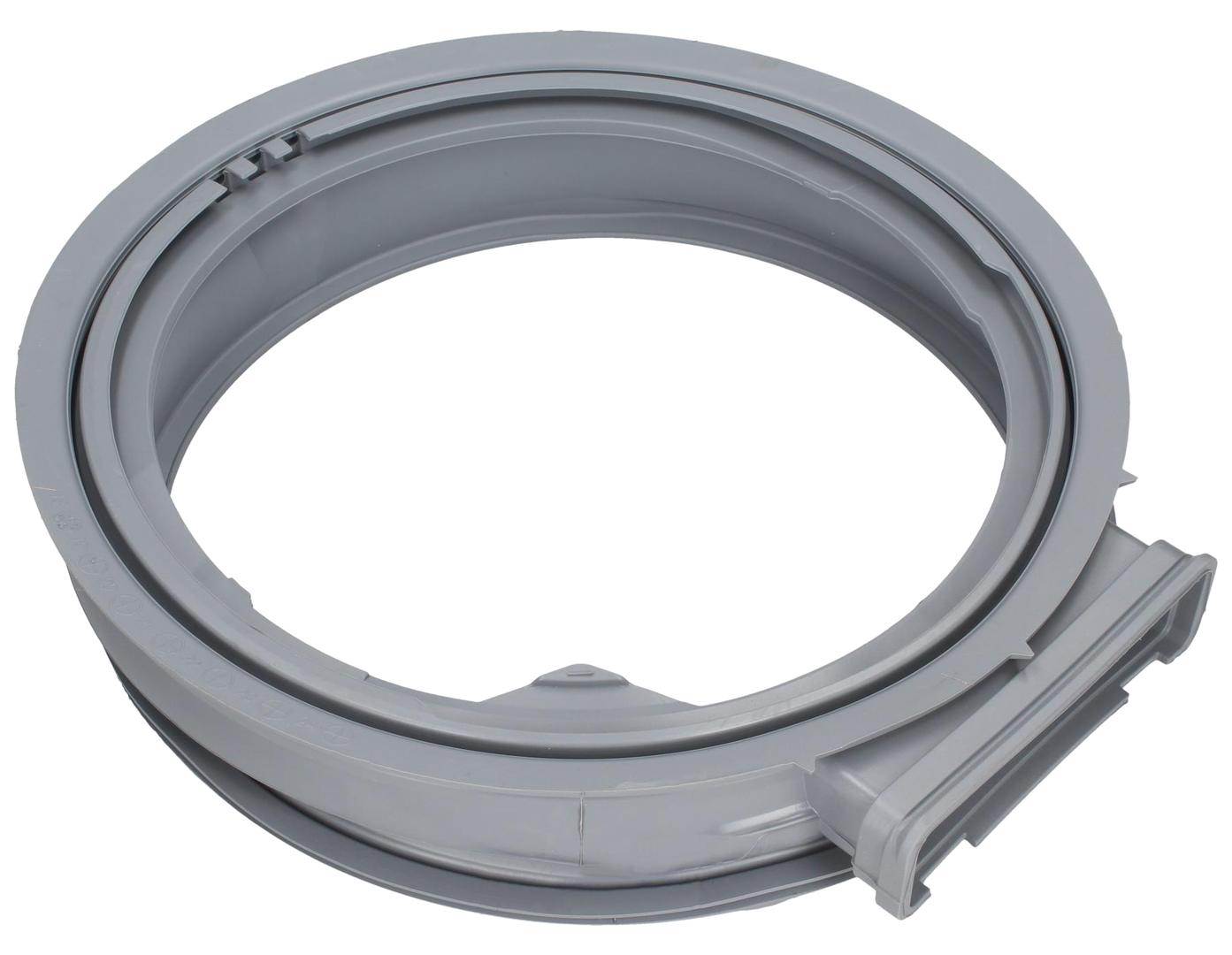 LG Washing Machine Door Seal Gasket - Rubber, Grey, Fits F1296TDA, 63972301