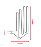 Sauna stove heating element Harvia Forte 3000W