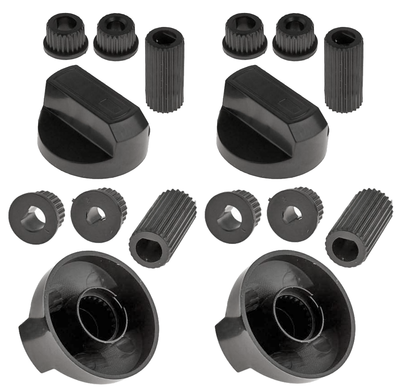 Appliance knob kit, black