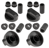 Appliance knob kit, black