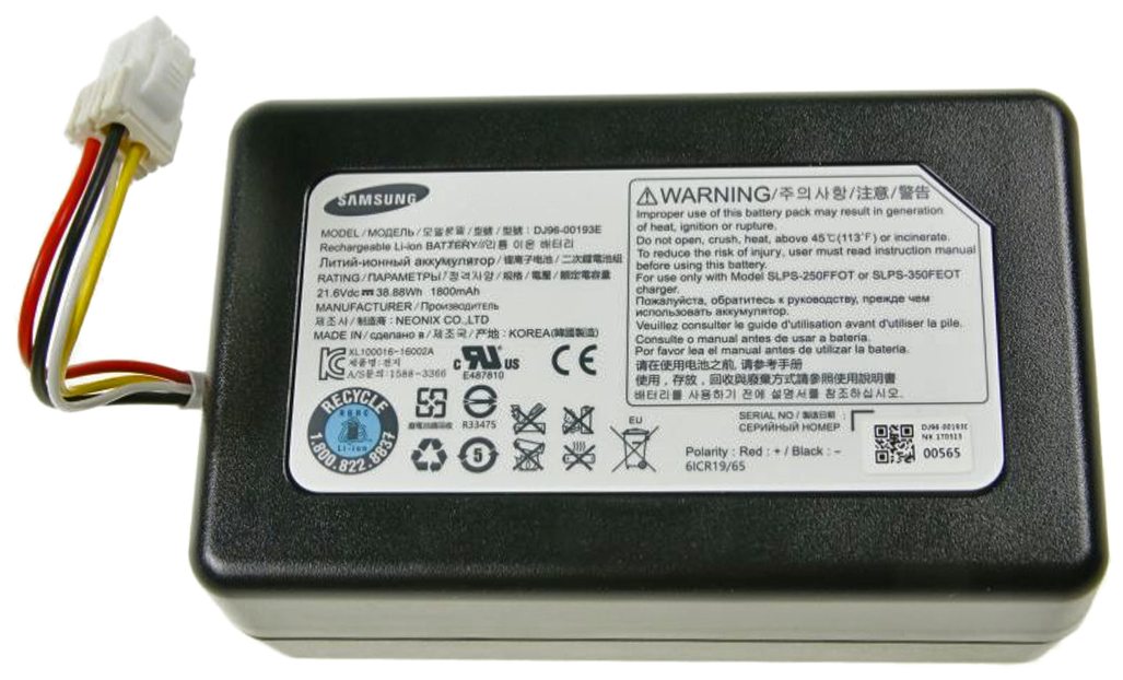 Samsung robot cleaner battery 21,6Vdc 1800mAh - fhp.fi - appliance spare  parts