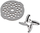 Moulinex meat mincer blade (hex hole) & hole disc