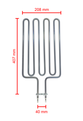 Sauna stove heating element Vuolux Stone 2000 W (front element)