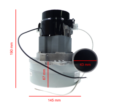 Ametek / Lamb central vacuum cleaner motor 1400W / 230V