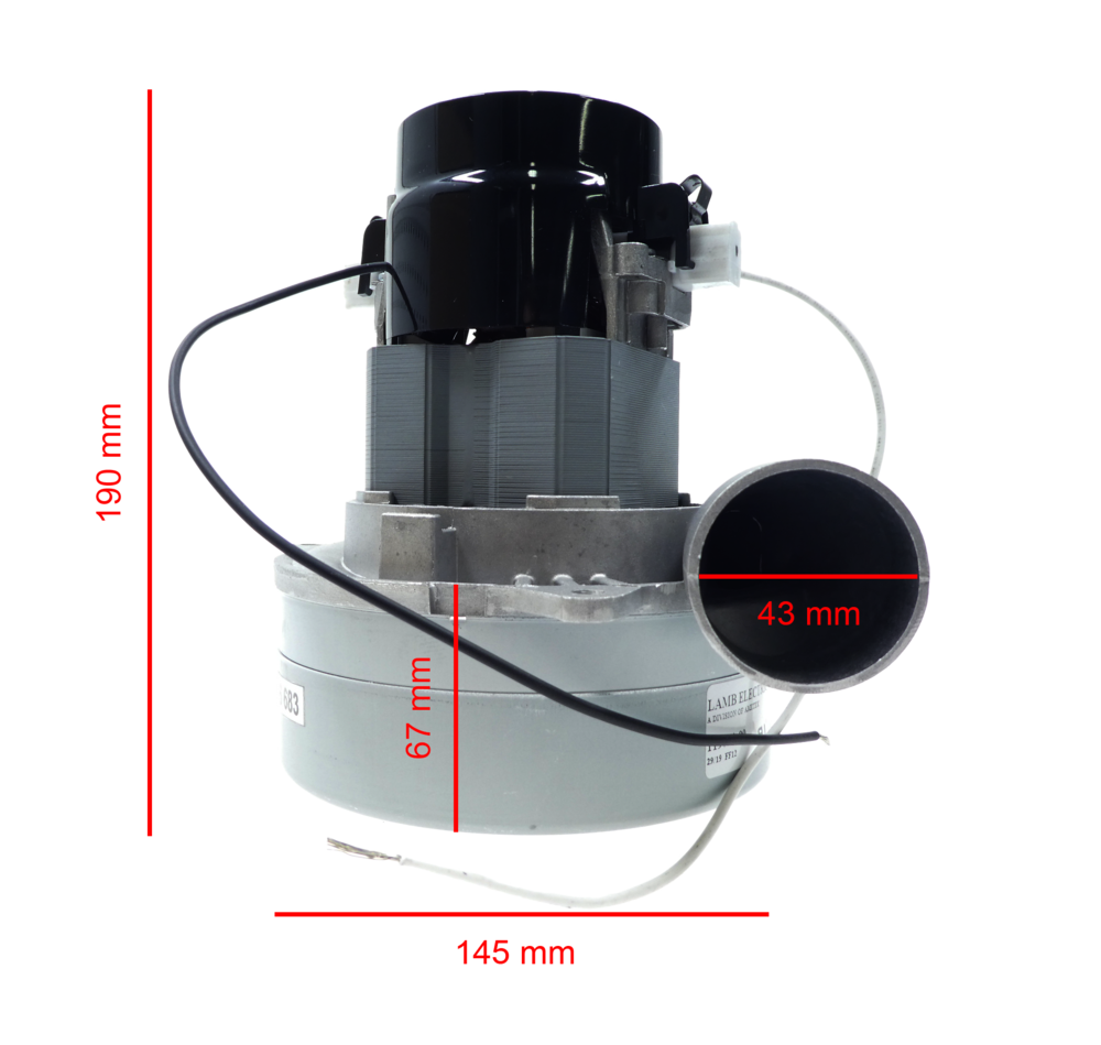 Ametek / Lamb keskuspölynimurin moottori 1400W / 230V