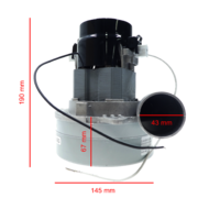 Ametek / Lamb keskuspölynimurin moottori 1400W / 230V